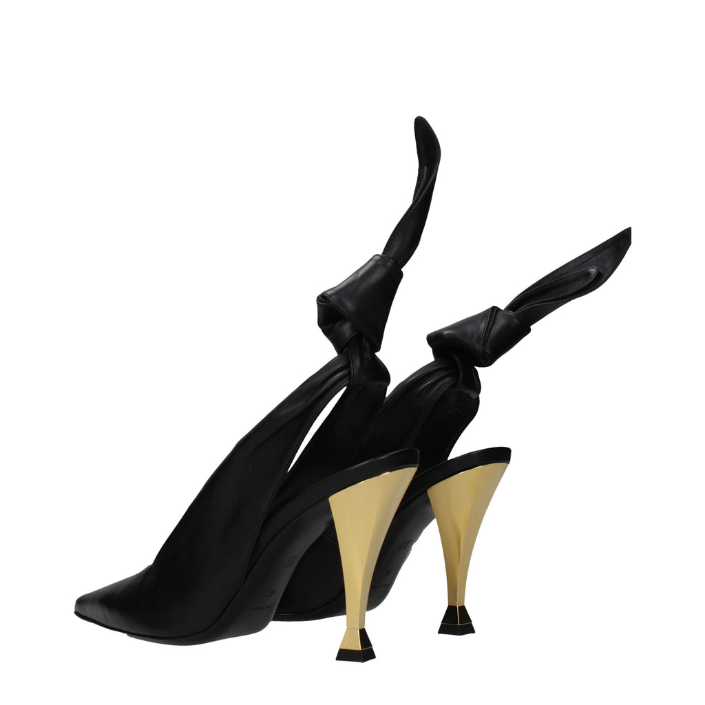 Givenchy Black Leather High Heel Pumps