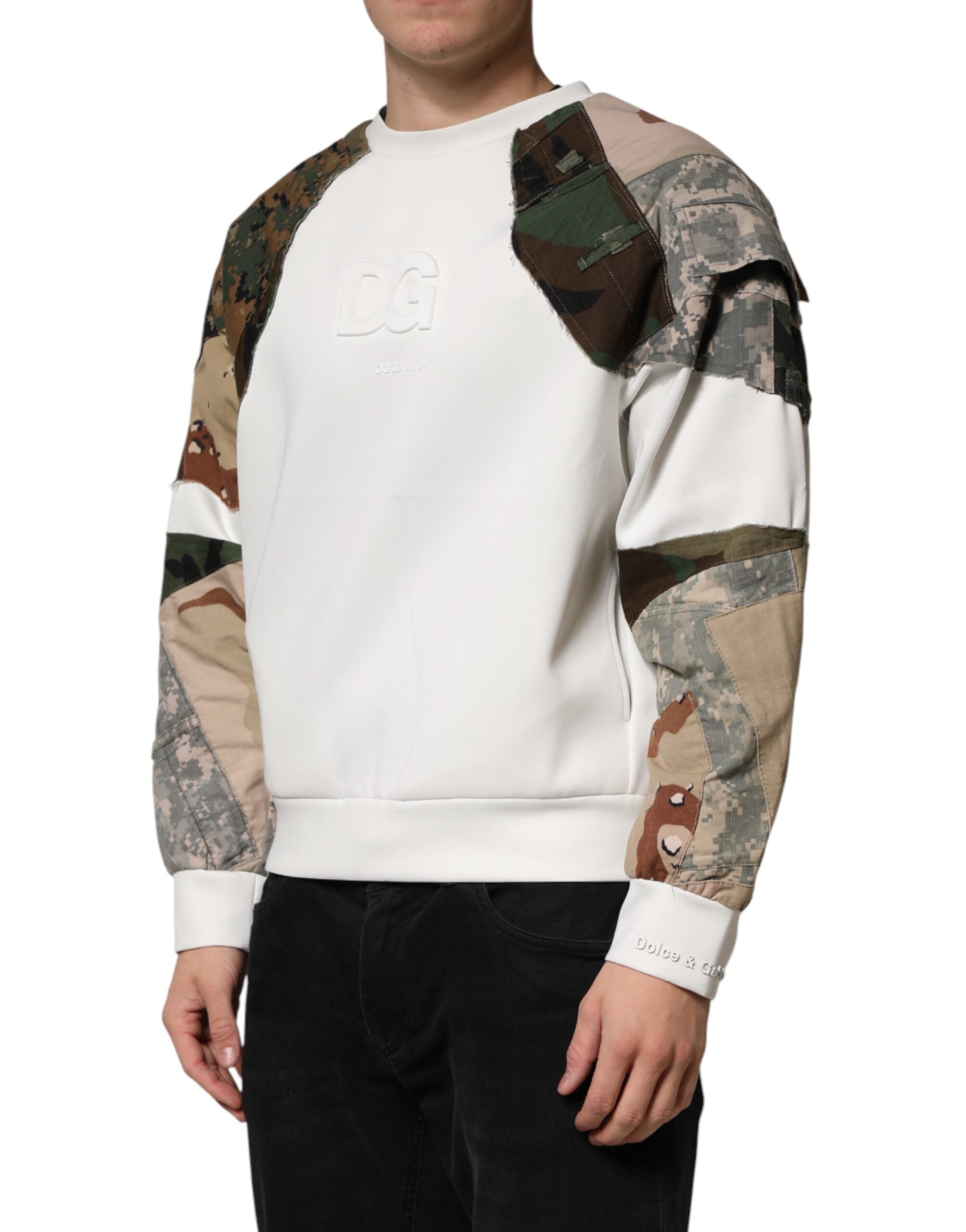 Dolce & Gabbana Multicolor Camouflage Sweatshirt Sweater