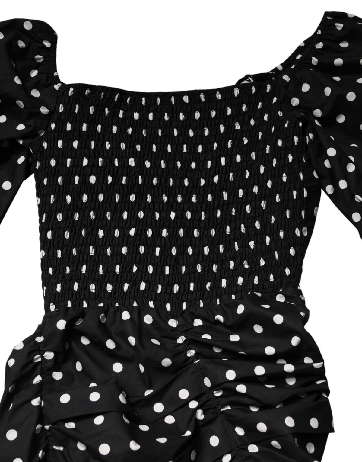 Pre-Owned Patrizia Pepe Black White Polka Dot Short Sleeves Mini Dress Women's