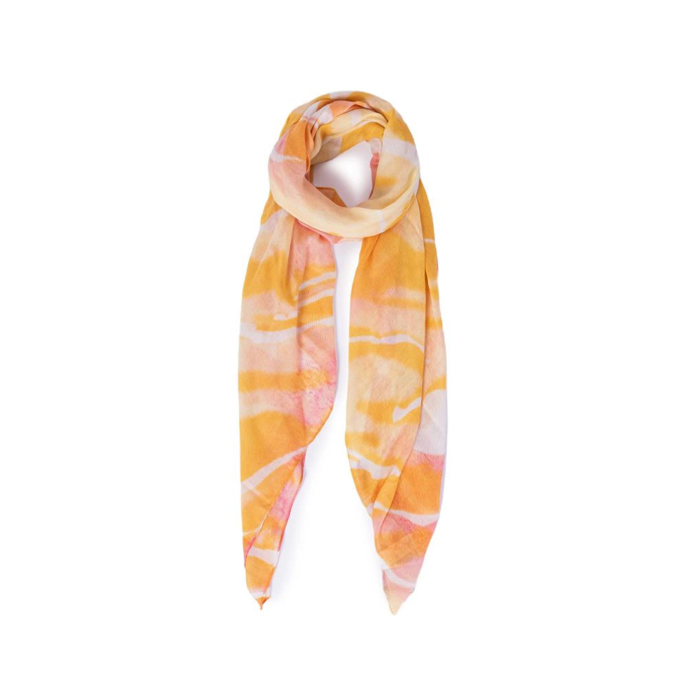 Pieces Orange Scarf