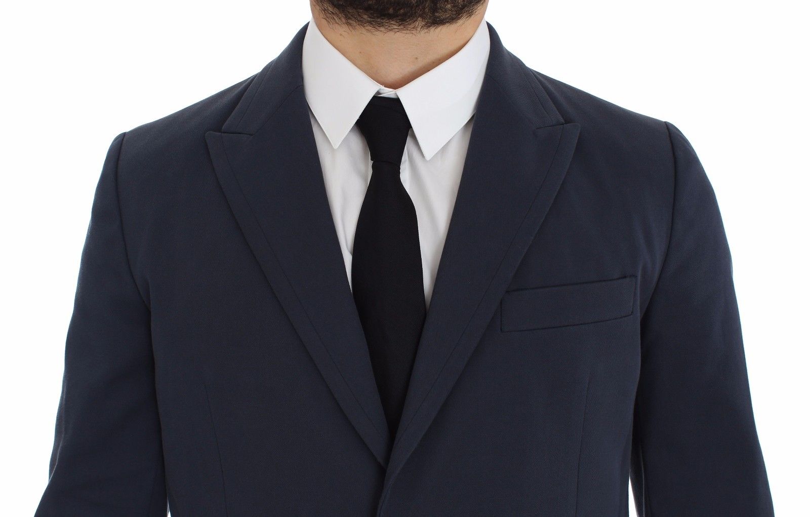 Dolce & Gabbana Blue Cotton Stretch Casual Blazer - PreLoved & Luxe