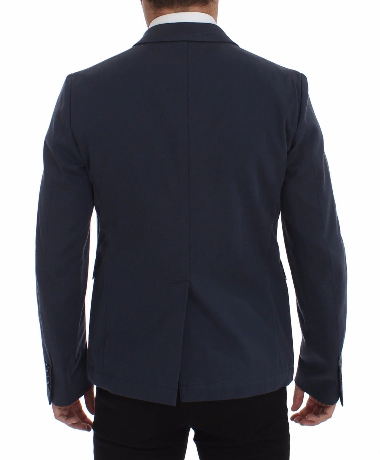 Dolce & Gabbana Blue Cotton Stretch Casual Blazer - PreLoved & Luxe