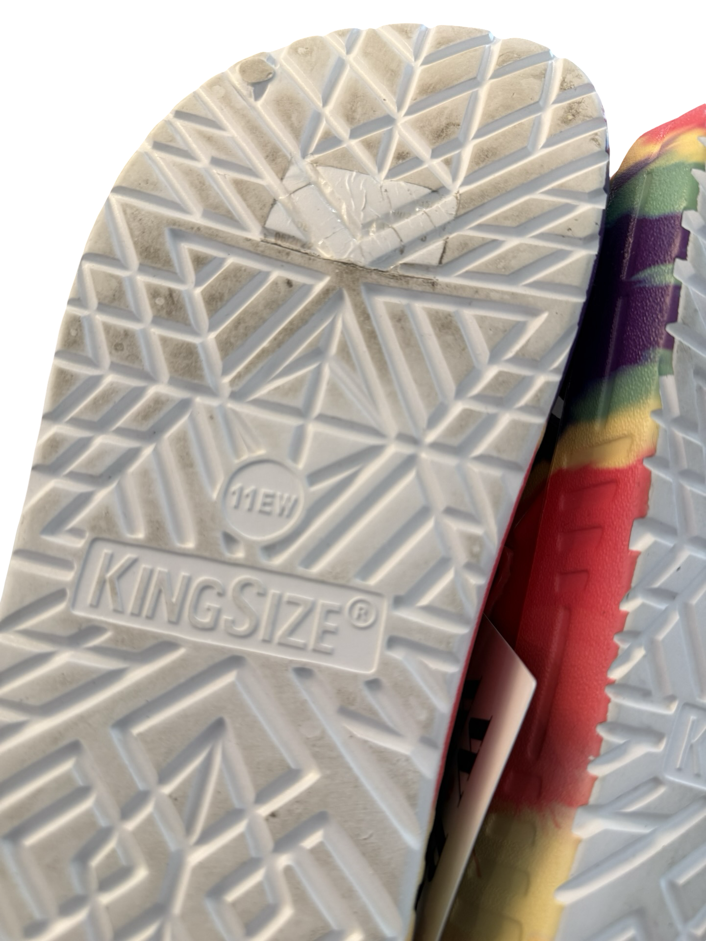 KingSize Colorful Tie-Dye Slip-On Shoes