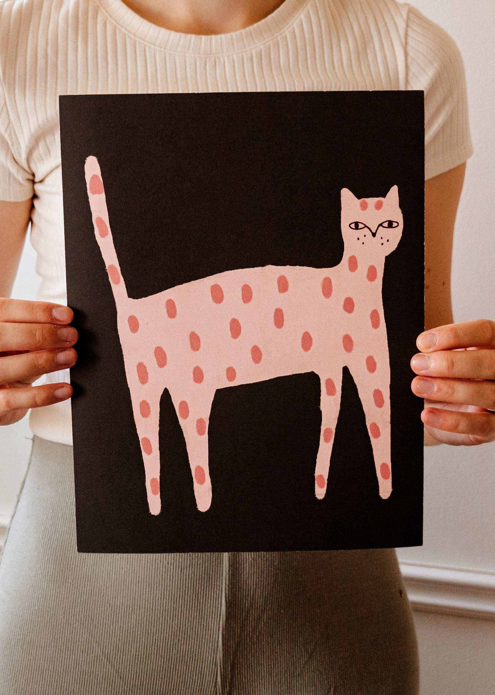 Playful Cat Art Print