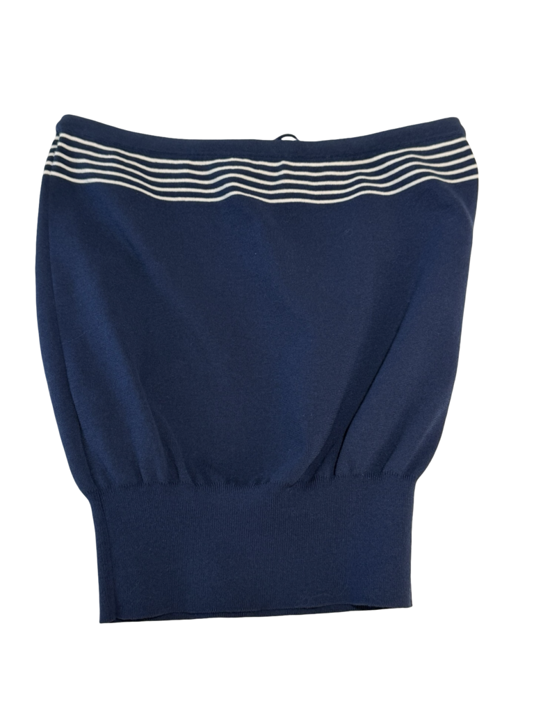 Faithfull Arlette Navy Strapless Top