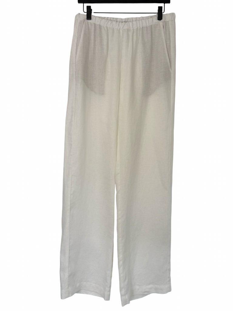 Enza Costa White Linen Everywhere Pants