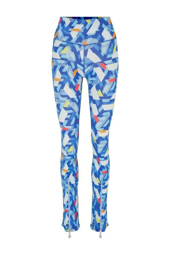 Ace Nayman Blue Patterned Lindsay Leggings