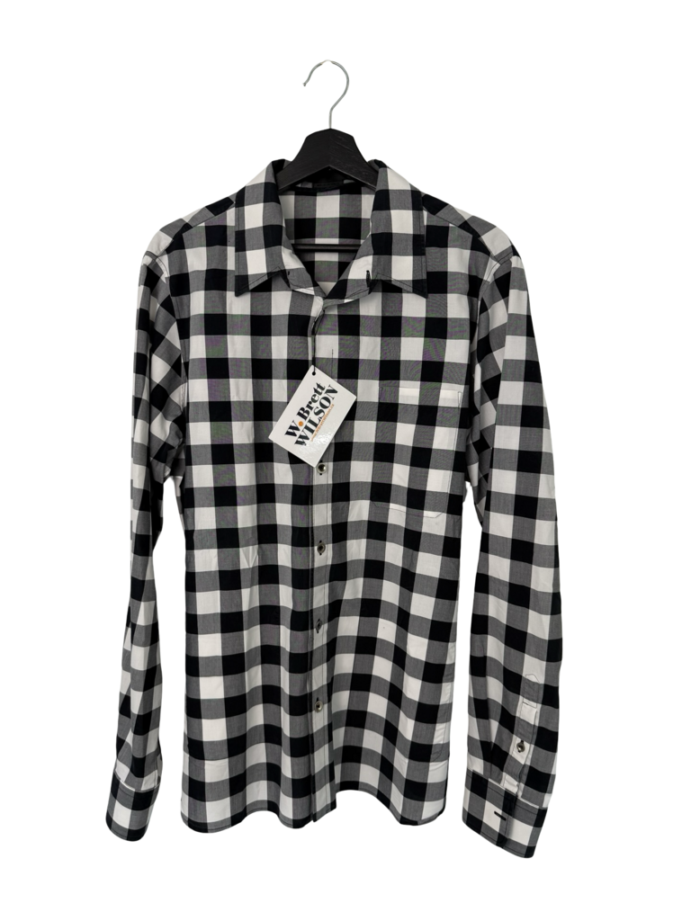 Alexander McQueen Black and White Checkered Shirt