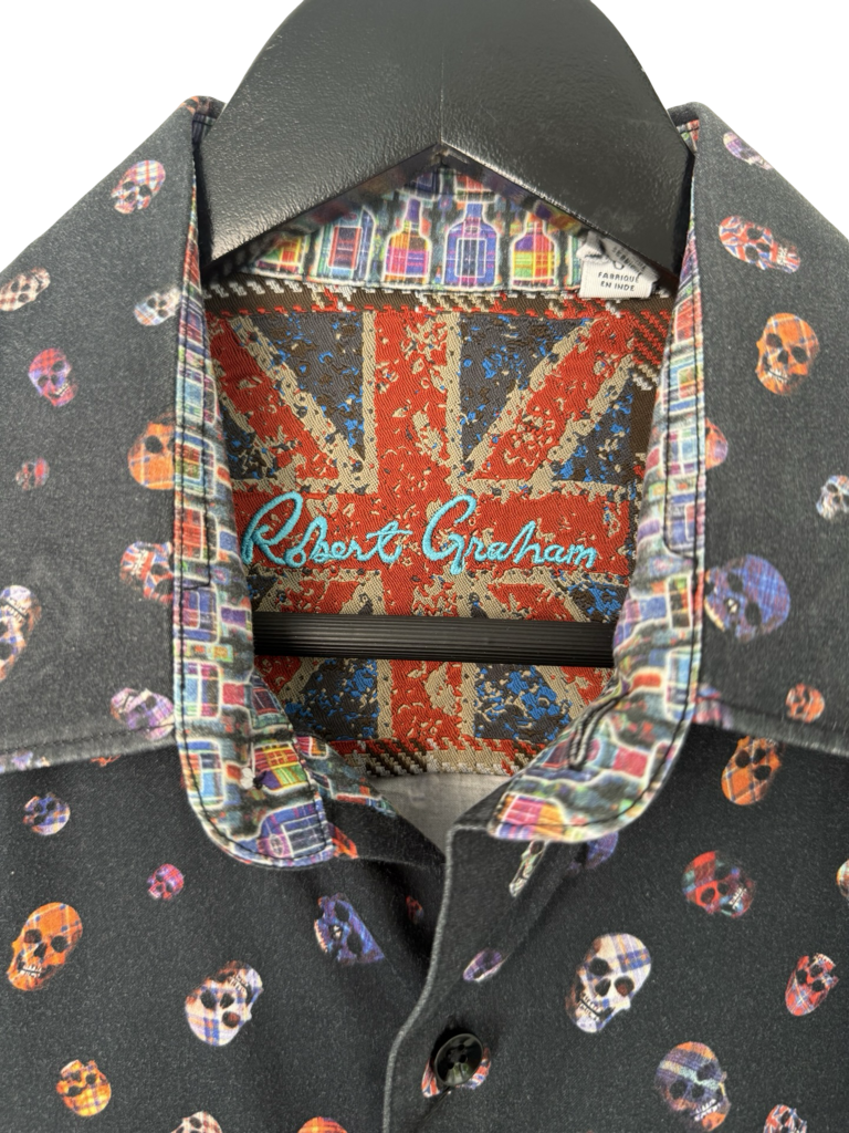 Robert Graham Skull Print Button-Up Shirt
