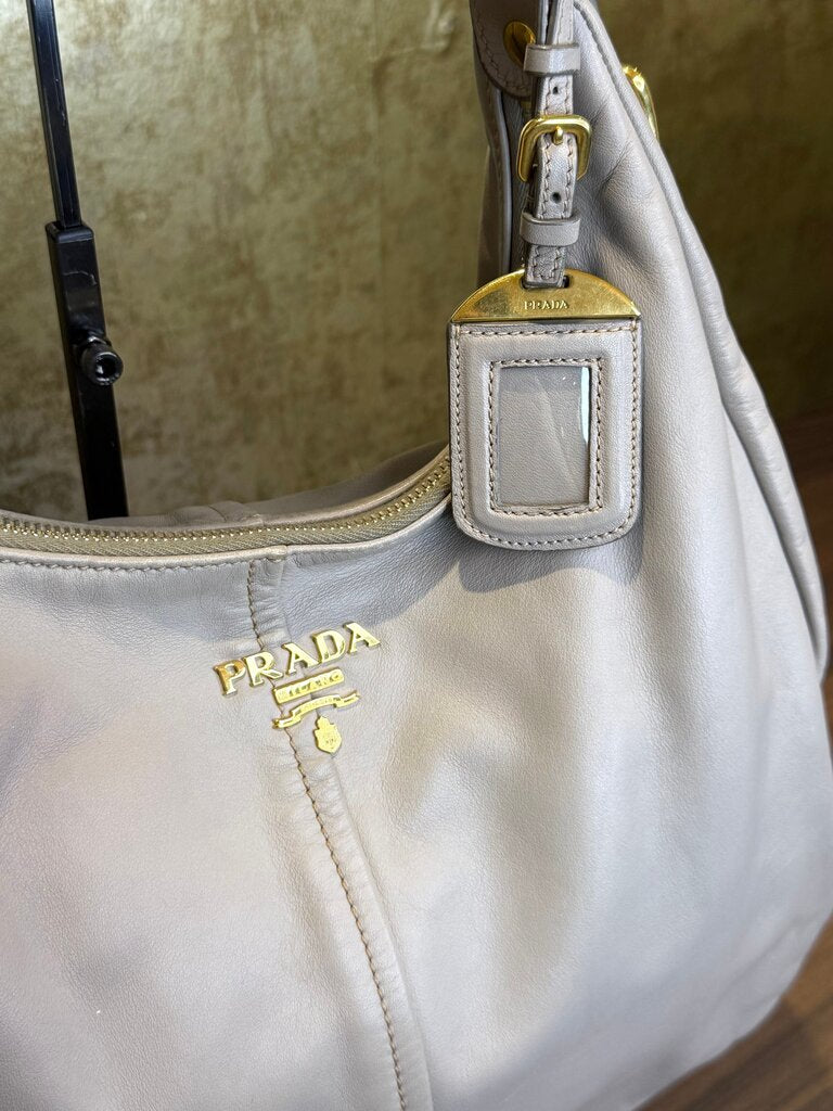 Prada Beige Leather Handbag