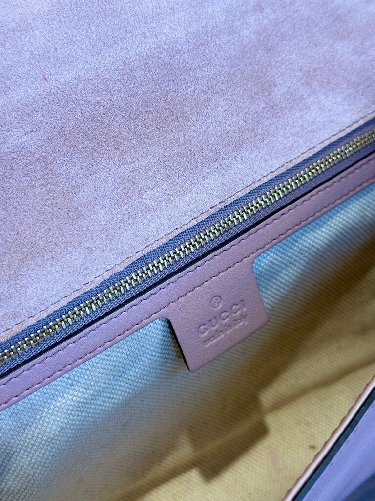 Gucci Pink Leather Wallet with Tassels