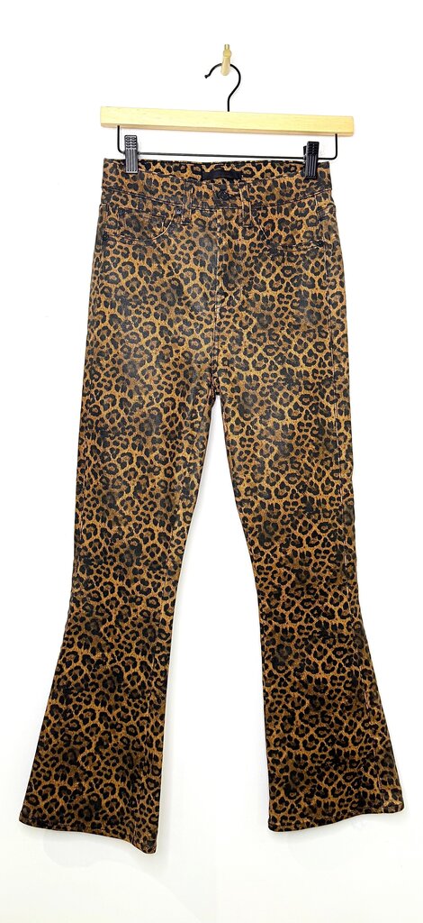7Jeans Leopard Print Flare Jeans