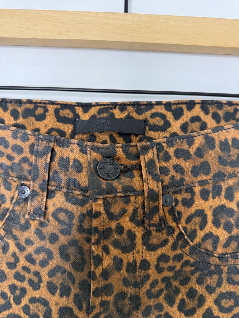 7Jeans Leopard Print Flare Jeans