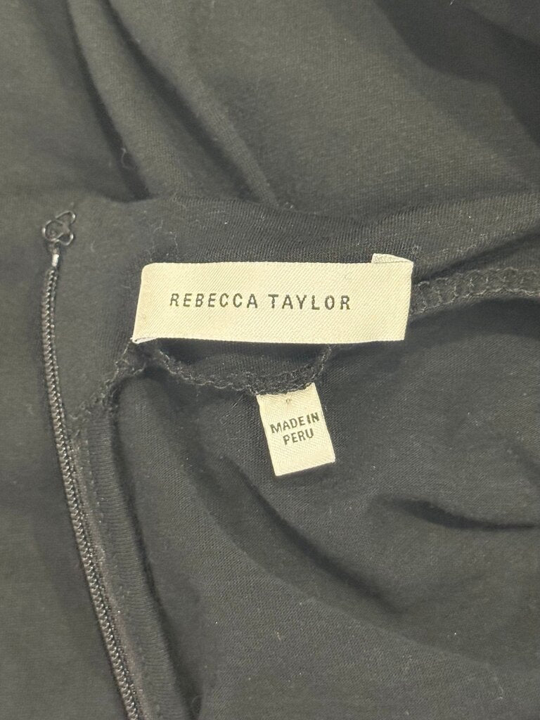 Rebecca Taylor Black Long Sleeve Dress