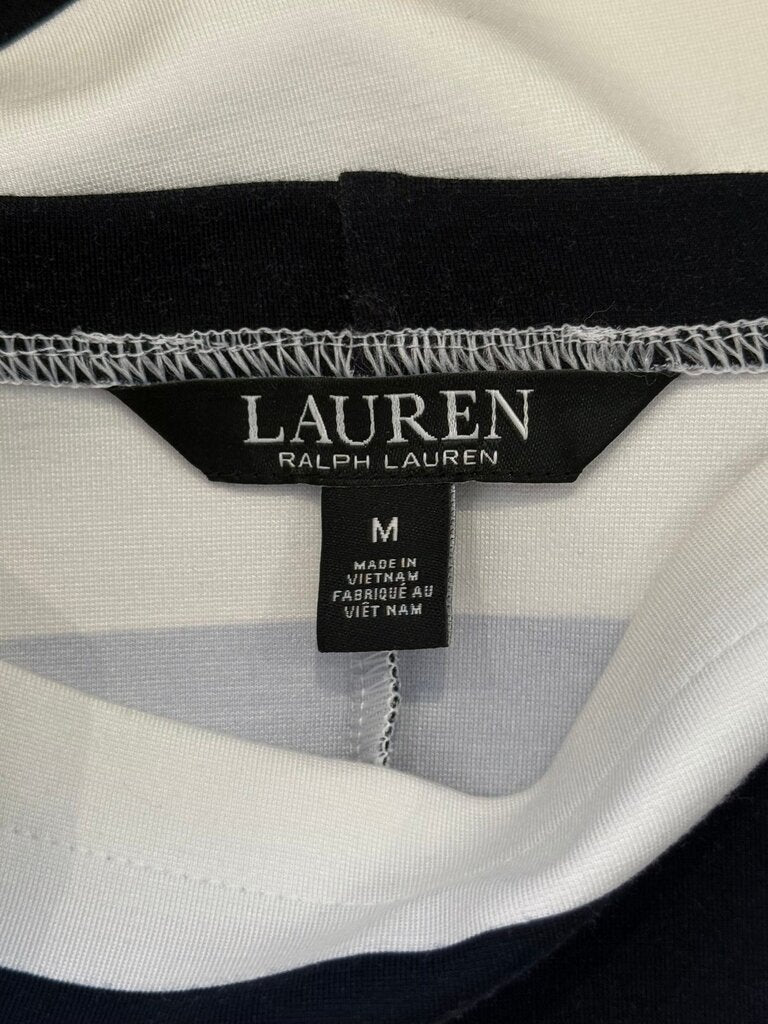 Ralph Lauren Black and White Striped Top
