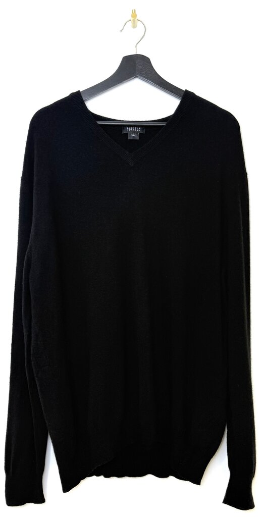 Barneys New York Black V-Neck Sweater