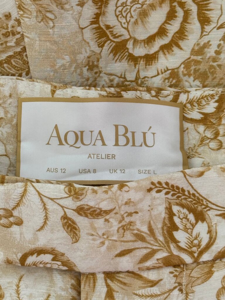 Aqua Blu Floral Shorts