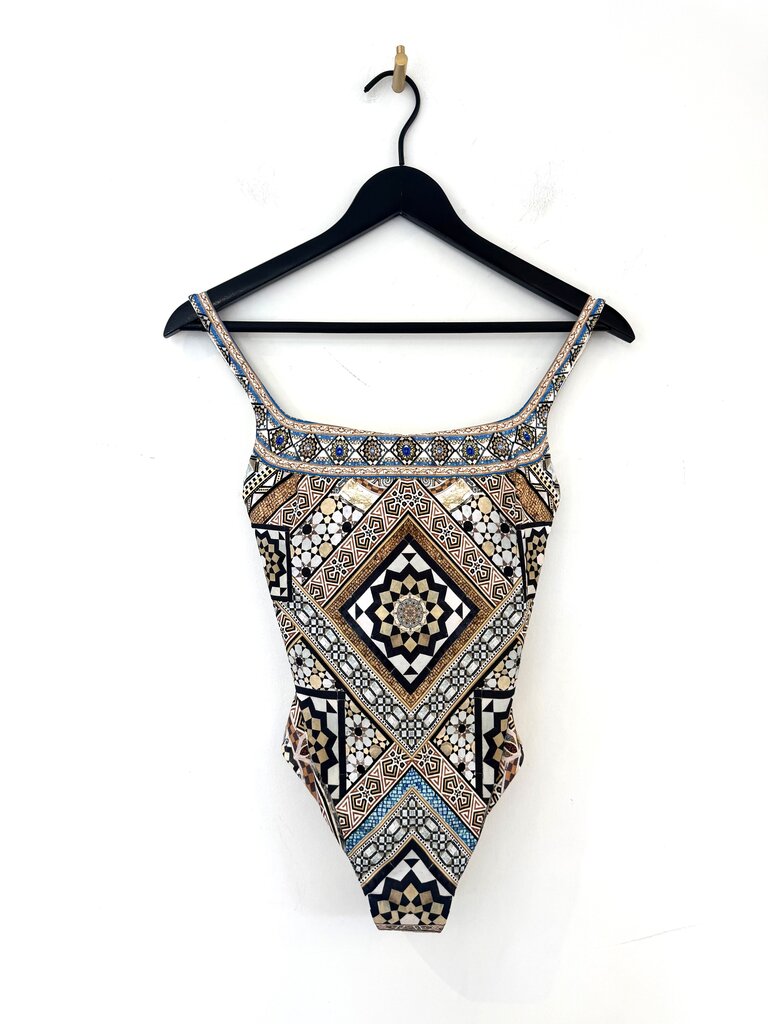 Camilla Make Me Your Mosaic: Underwire Square-Neck One-Piece