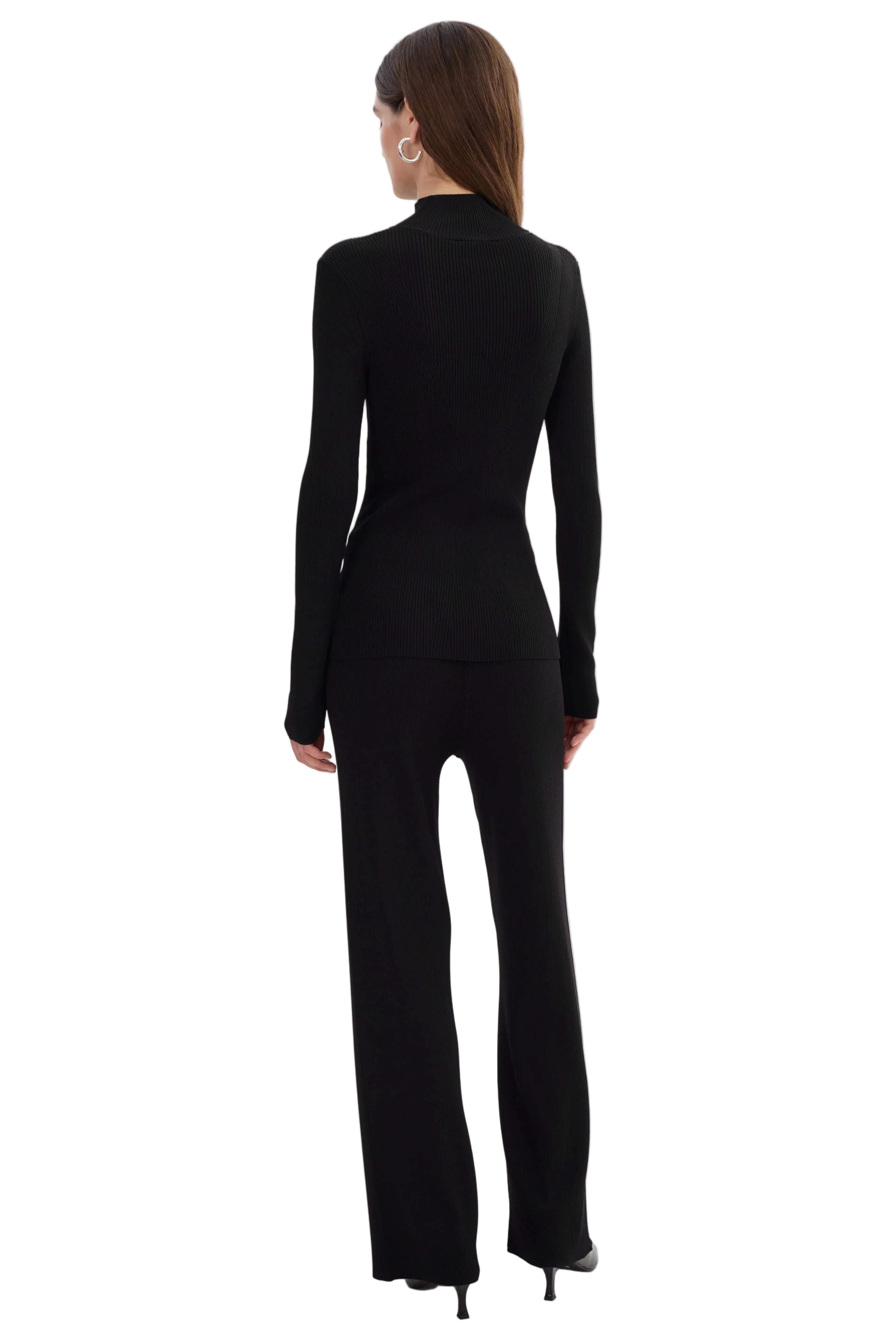 SANDRINE | Long Sleeve Mock Neck Top - PreLoved & Luxe