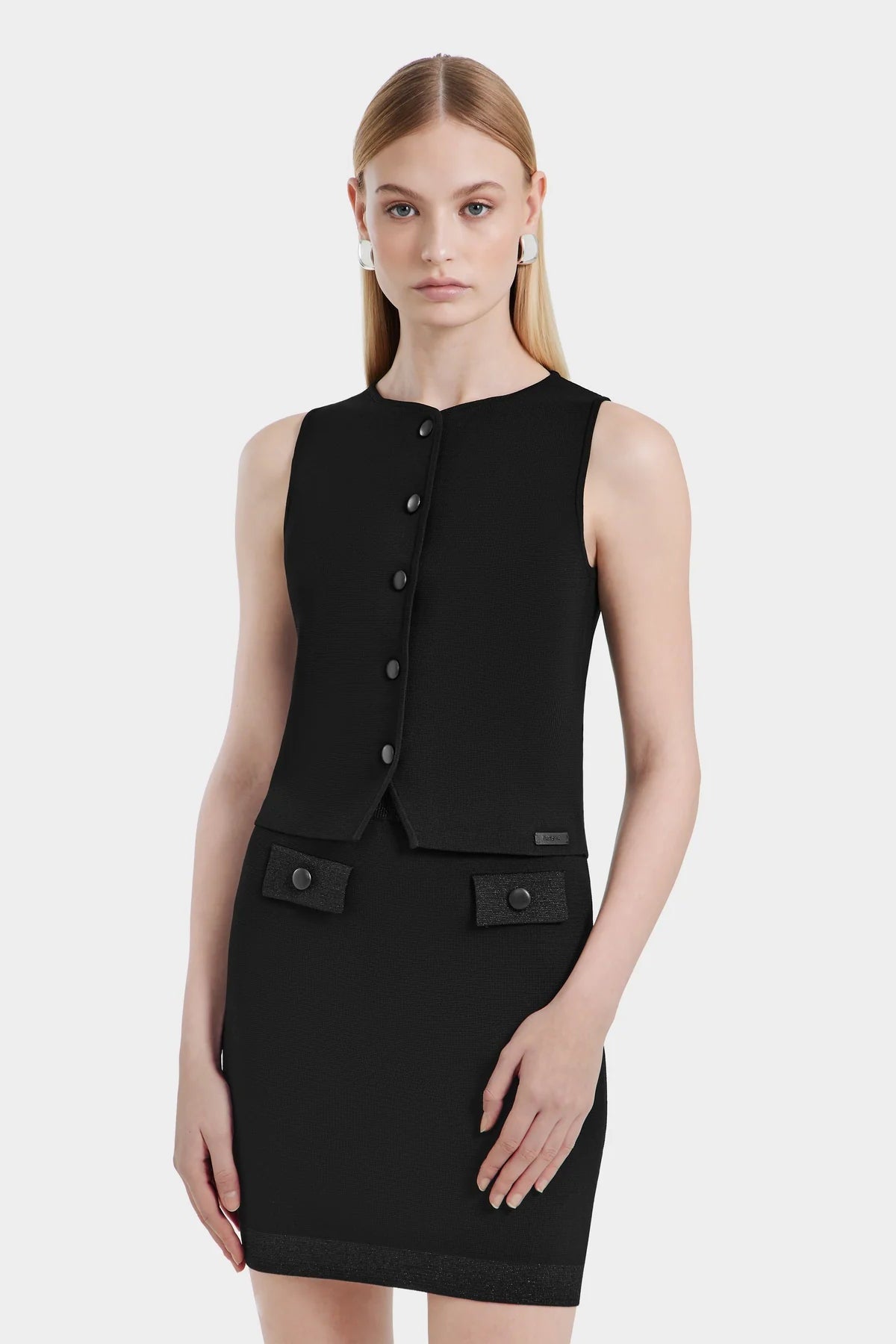 Maryam Buttoned Knit Vest - PreLoved & Luxe