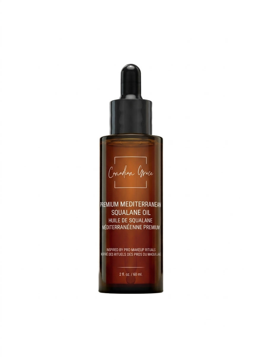 Canadian Grace Premium Mediterranean Squalane Oil | Pre-Makeup Ritual Oil for Smooth, Hydrated Skin